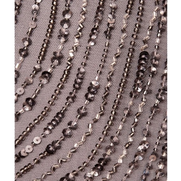 New BHLDN Fidelia 2 | XS Blue Gray Allover Sequins Embellished Maxi Gown - Picture 4 of 13